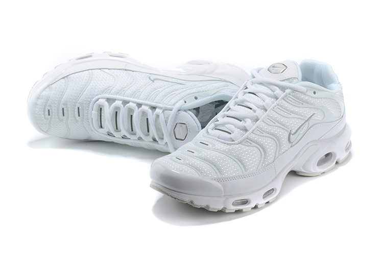 Nike Air Max Plus Pure White Shoes - Click Image to Close